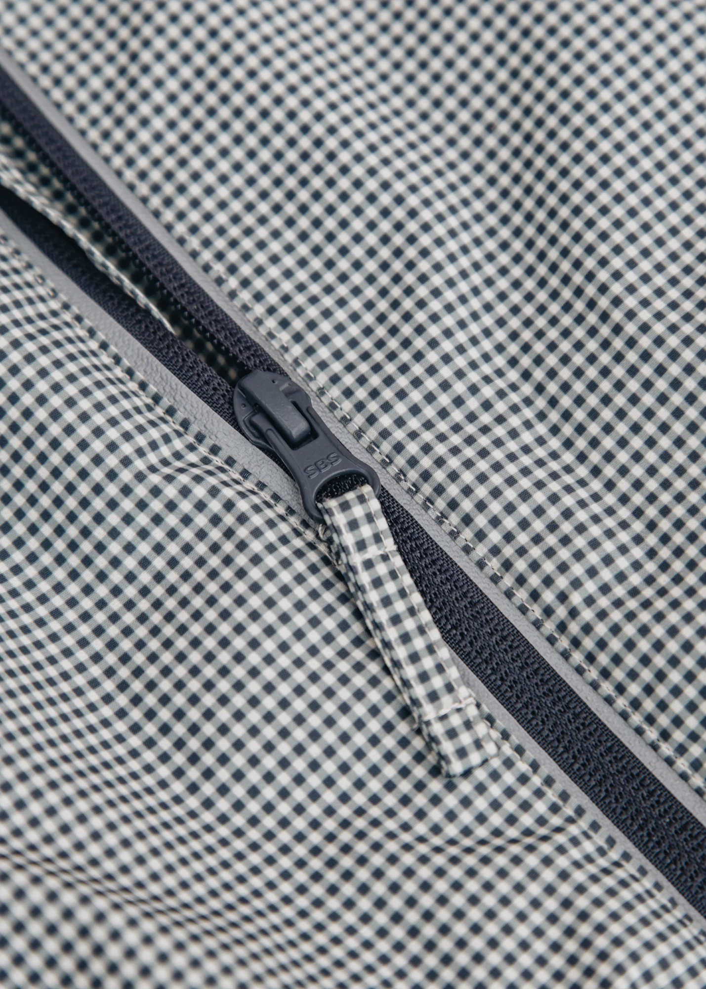 Children's Sollo Light Puffer Jacket in Blue Check - Image 4