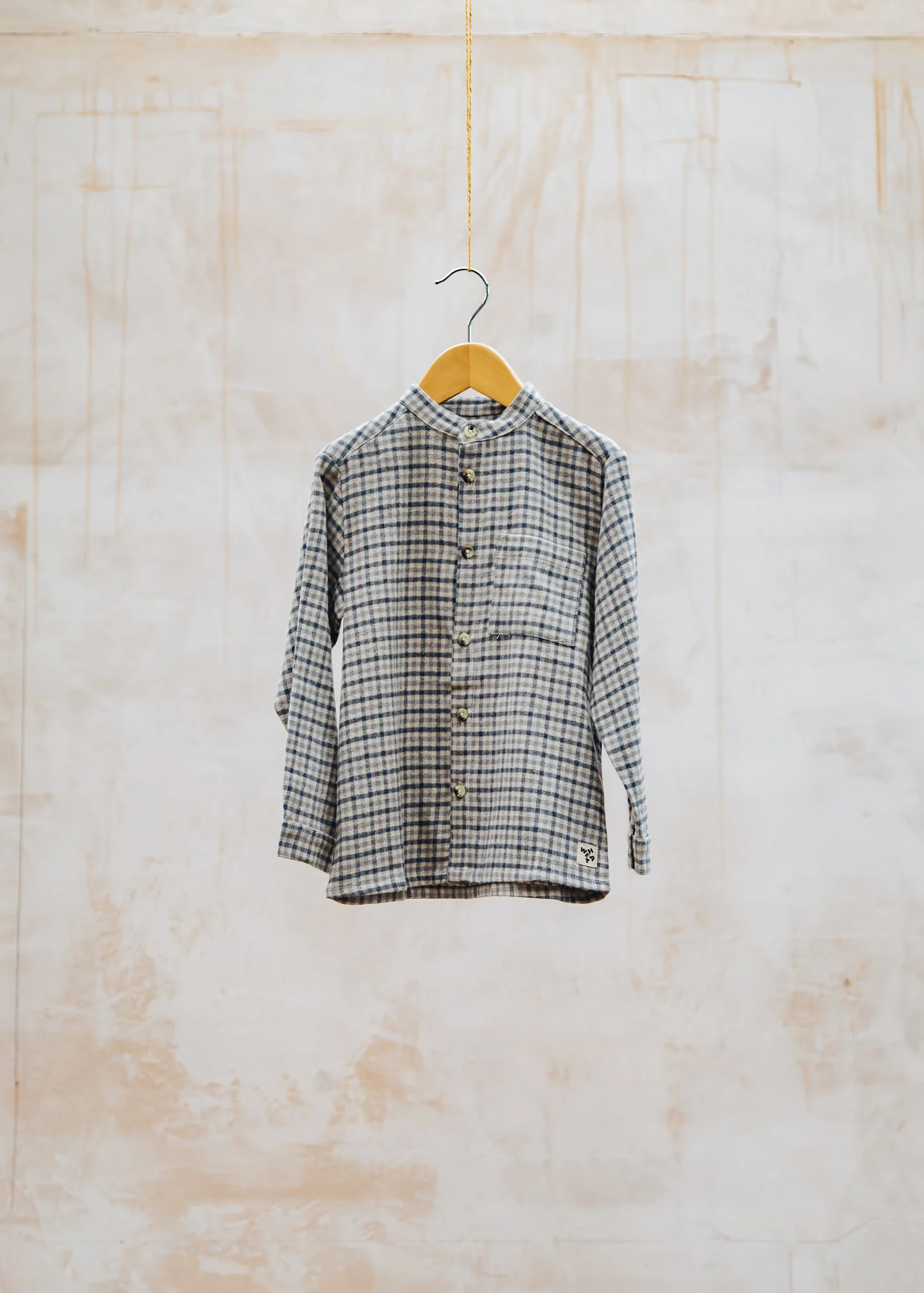 Children's Willum Shirt in Blue Check