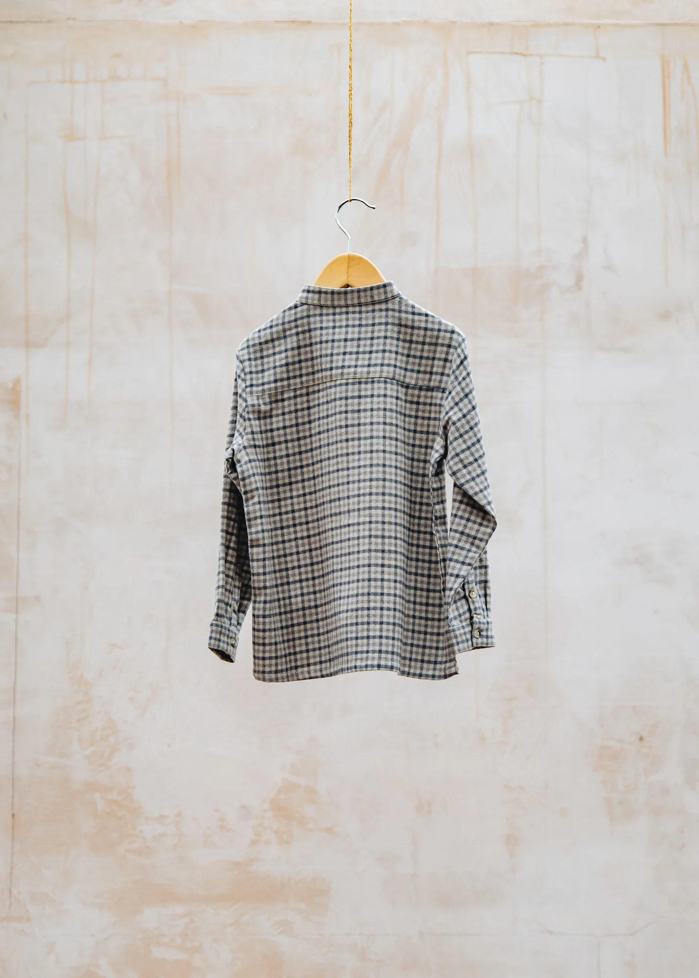 Children's Willum Shirt in Blue Check - Image 2