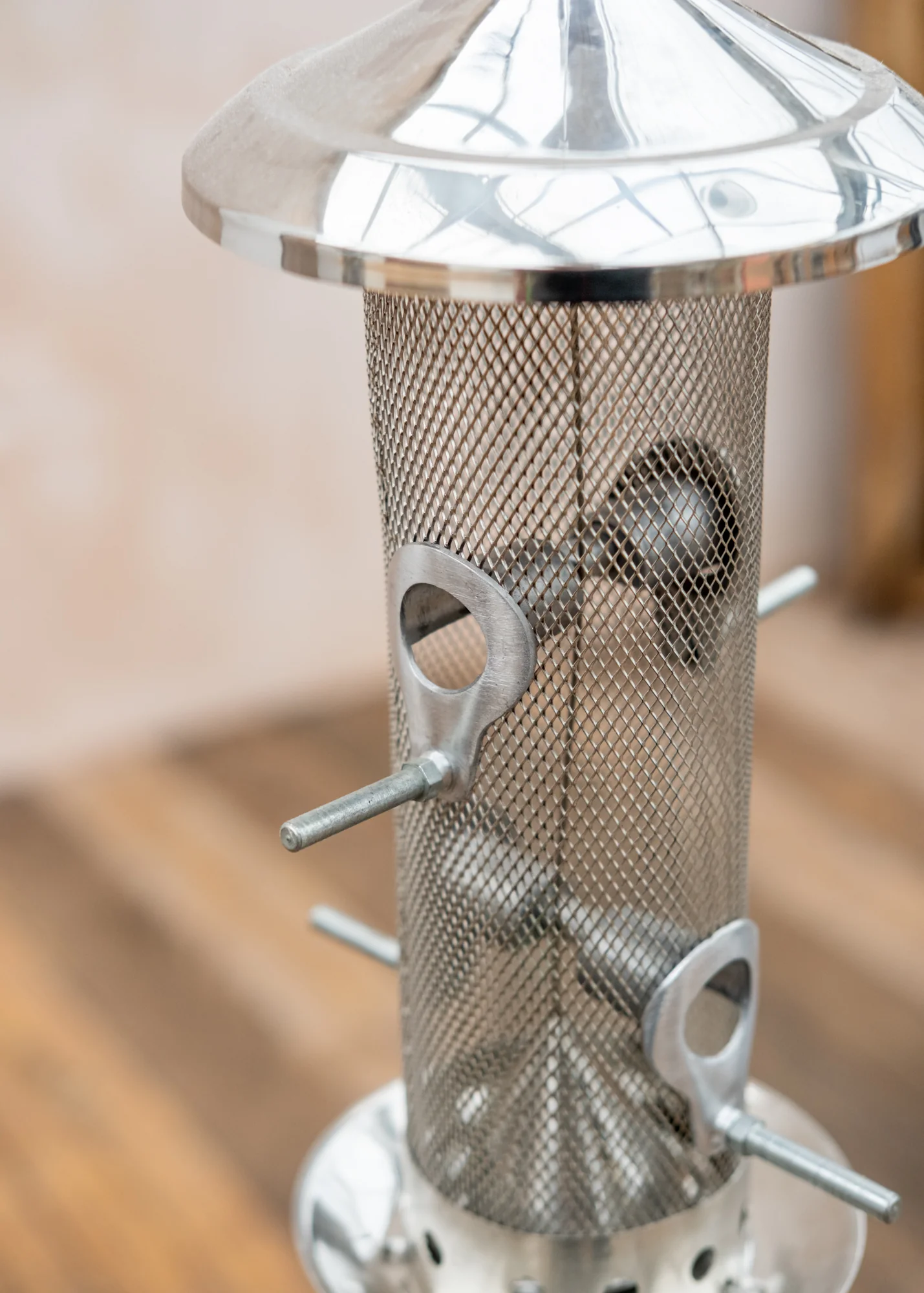 Small Stainless Steel Bird Feeder - Image 2