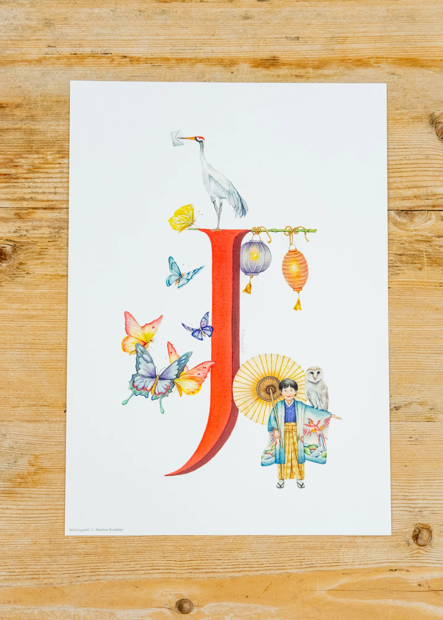 A4 Letter Print J, Japan