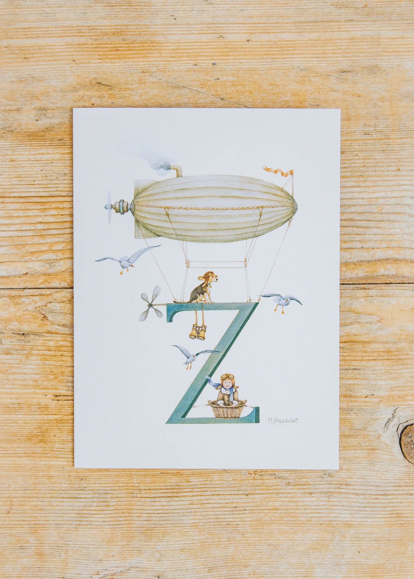 Letter Card Z, Zeppelin