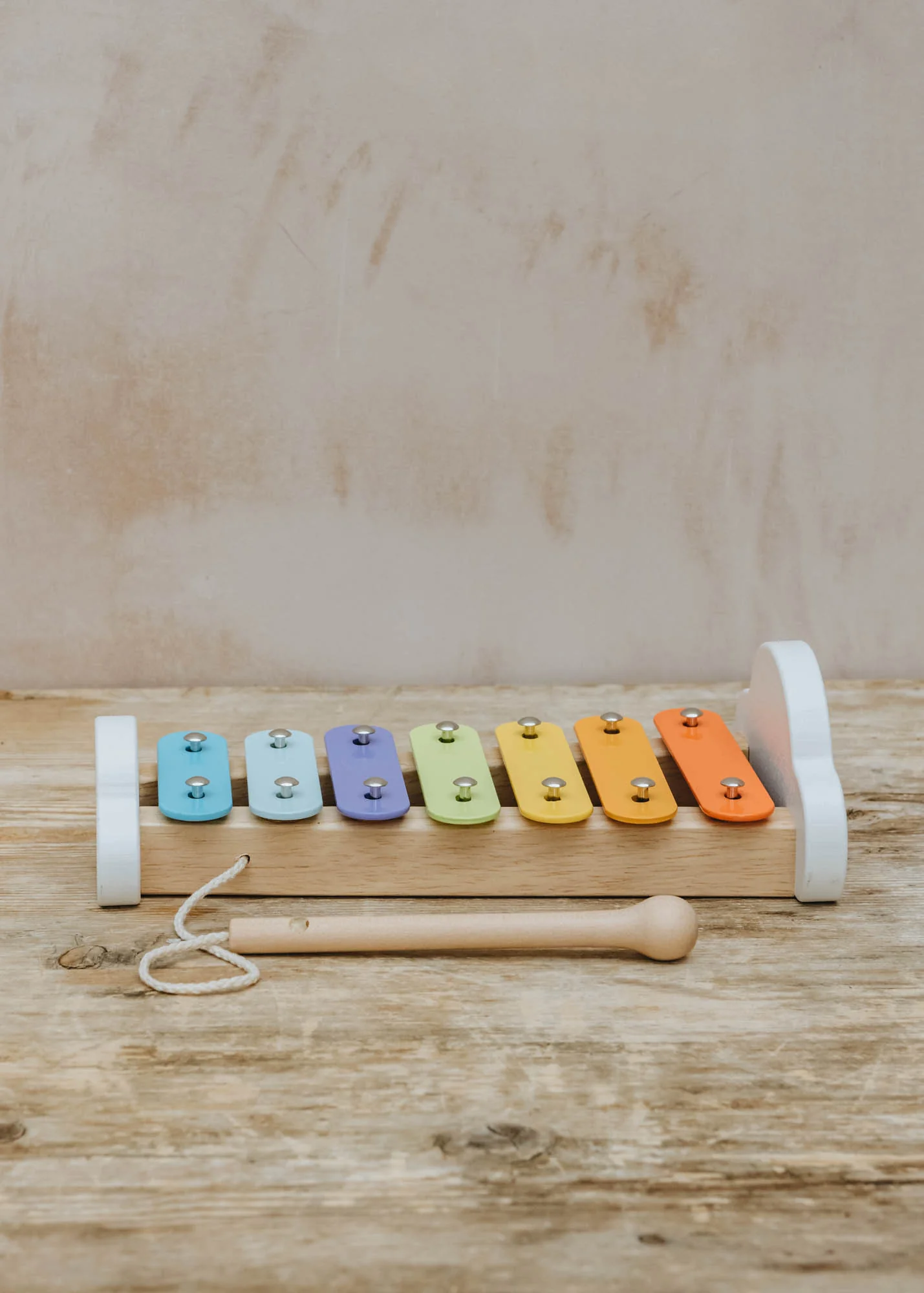 Wooden Xylophone with Metal Notes